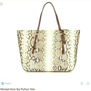 Michael Kors Gia Python Tote